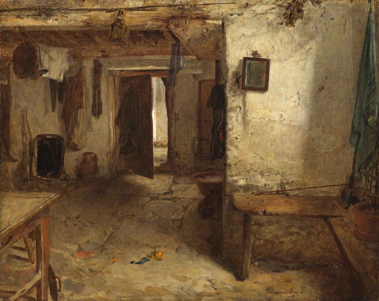 West Highland Cottage belső alkotó: Thomas Faed