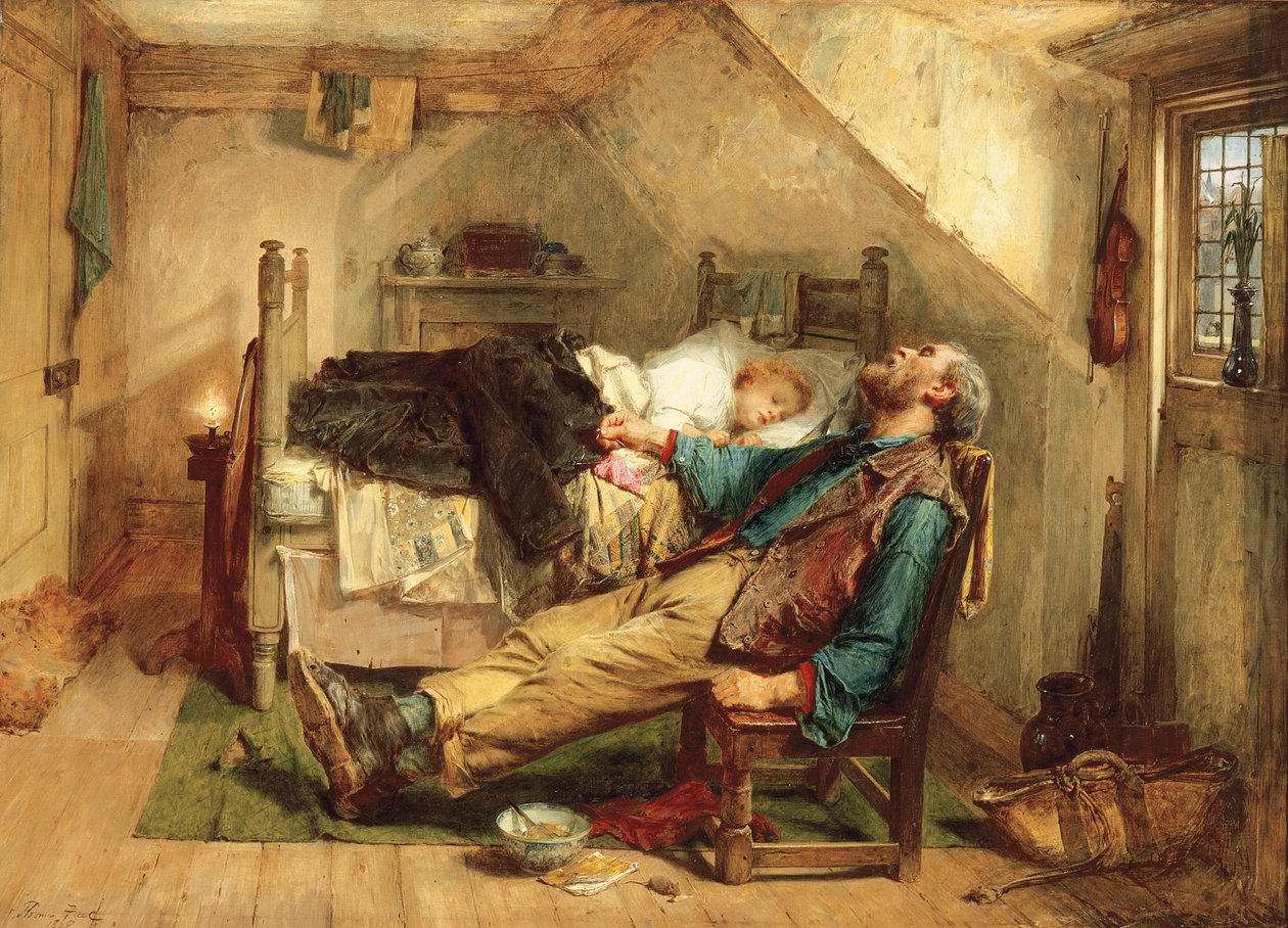 Elhasználódott, 1868 alkotó: Thomas Faed