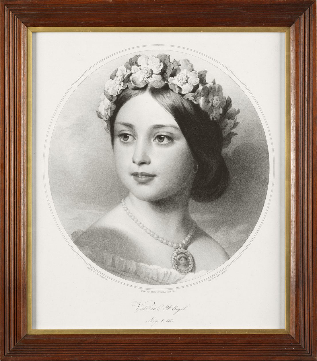 Viktória, Németország császárnéja és Poroszország királynője (kőre rajzolt litó) alkotó: Thomas Fairland