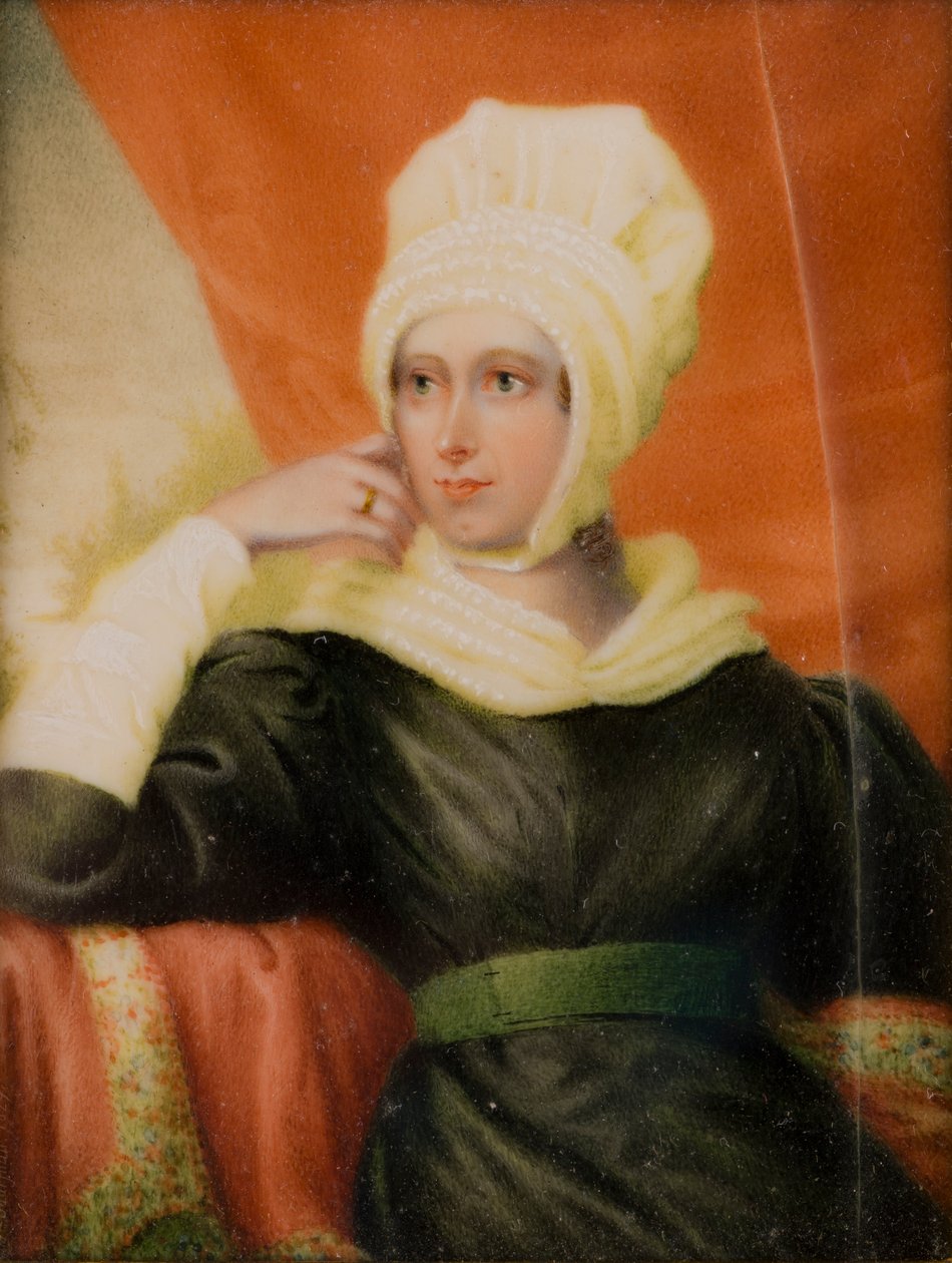Lady Katherine Manners portréja, 1. Lady Forester (1779-1829), 1829 körül (olaj és elefántcsont) alkotó: Thomas Falcon Marshall