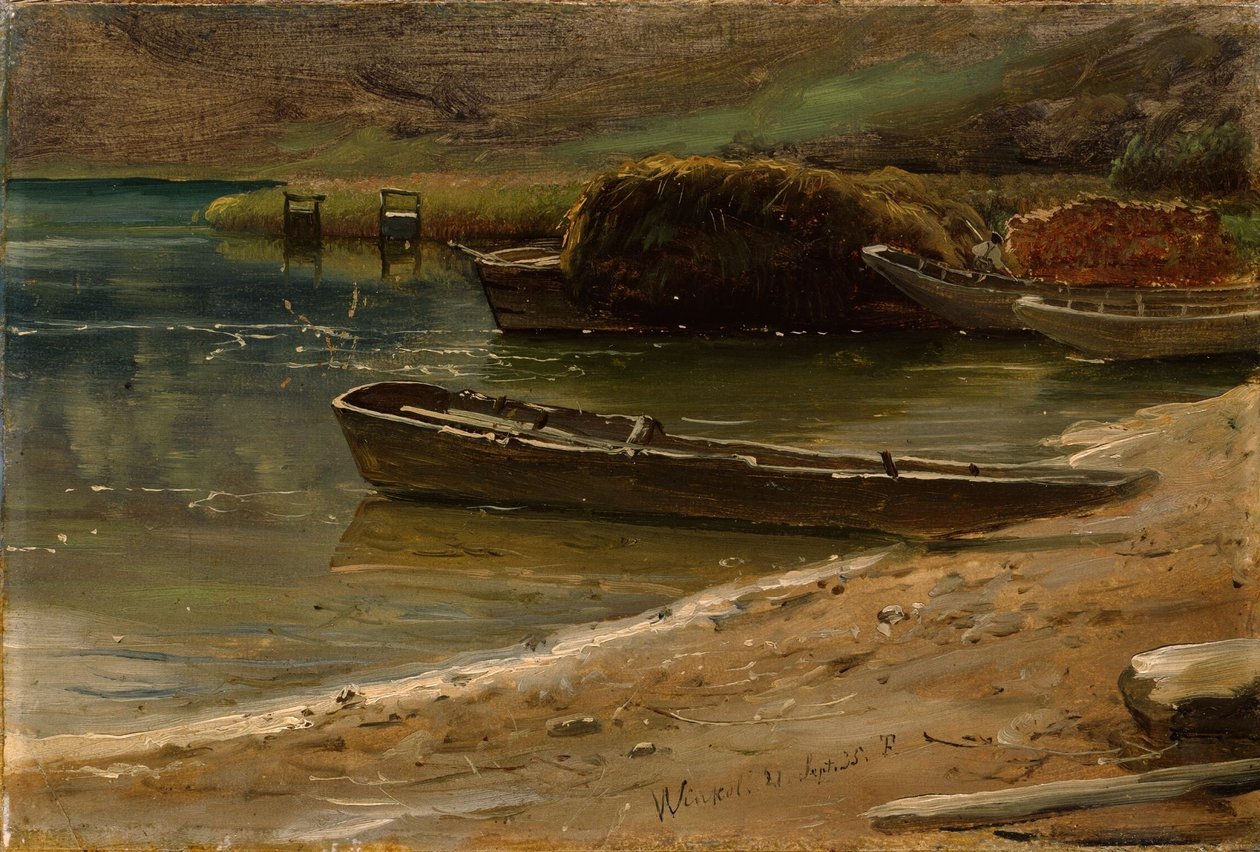 A parton, Winkel Svájcban alkotó: Thomas Fearnley