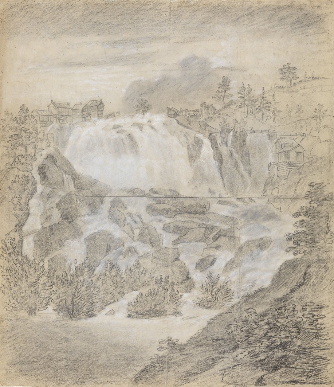 Haugfossen alkotó: Thomas Fearnley