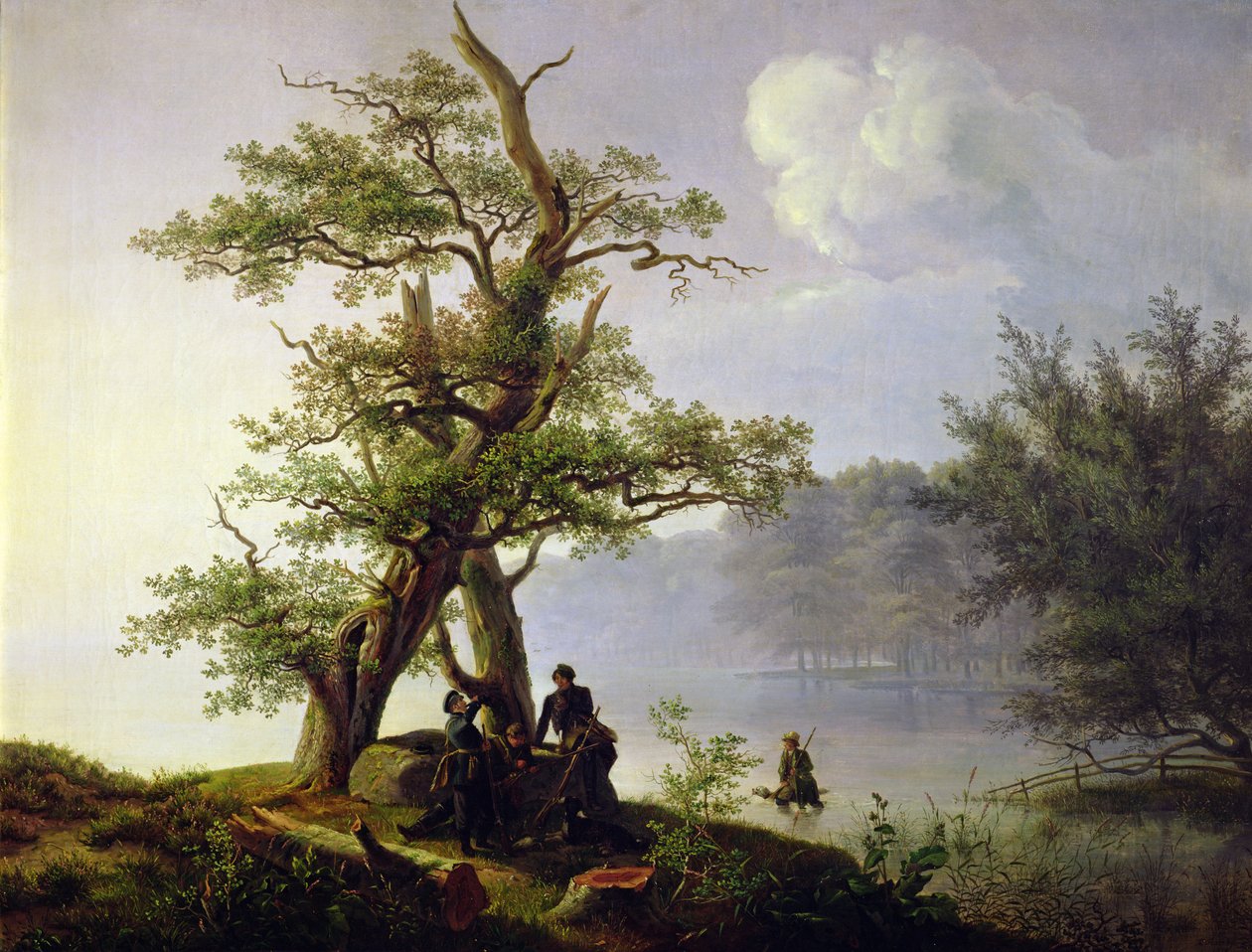 Vadászat vízimadarakra, 1828 alkotó: Thomas Fearnley
