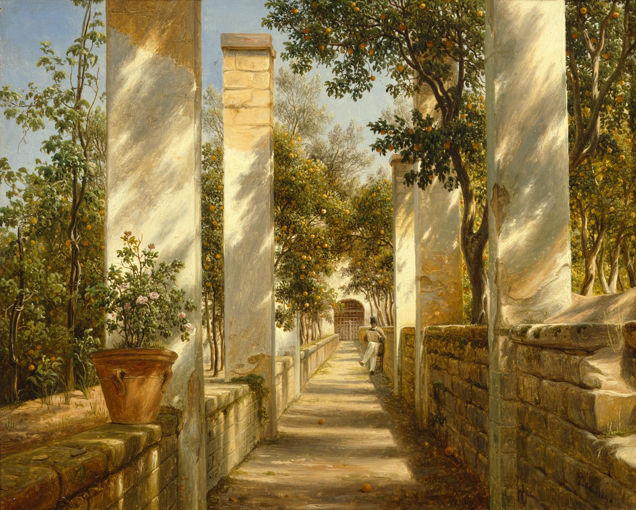 Narancssárga pergola, Sorrento alkotó: Thomas Fearnley