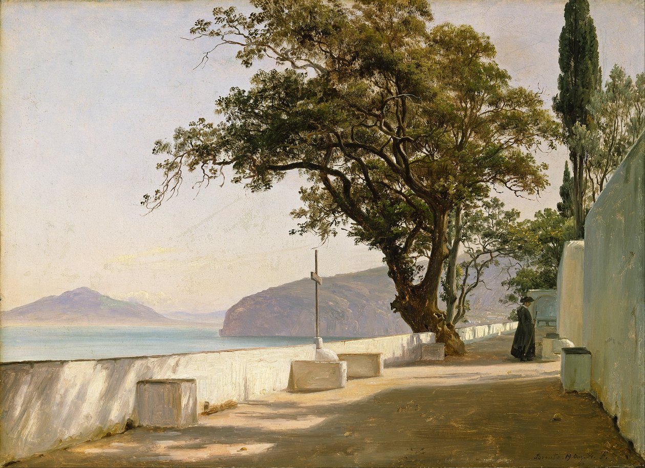 Tölgyfa terasz, Sorrento alkotó: Thomas Fearnley