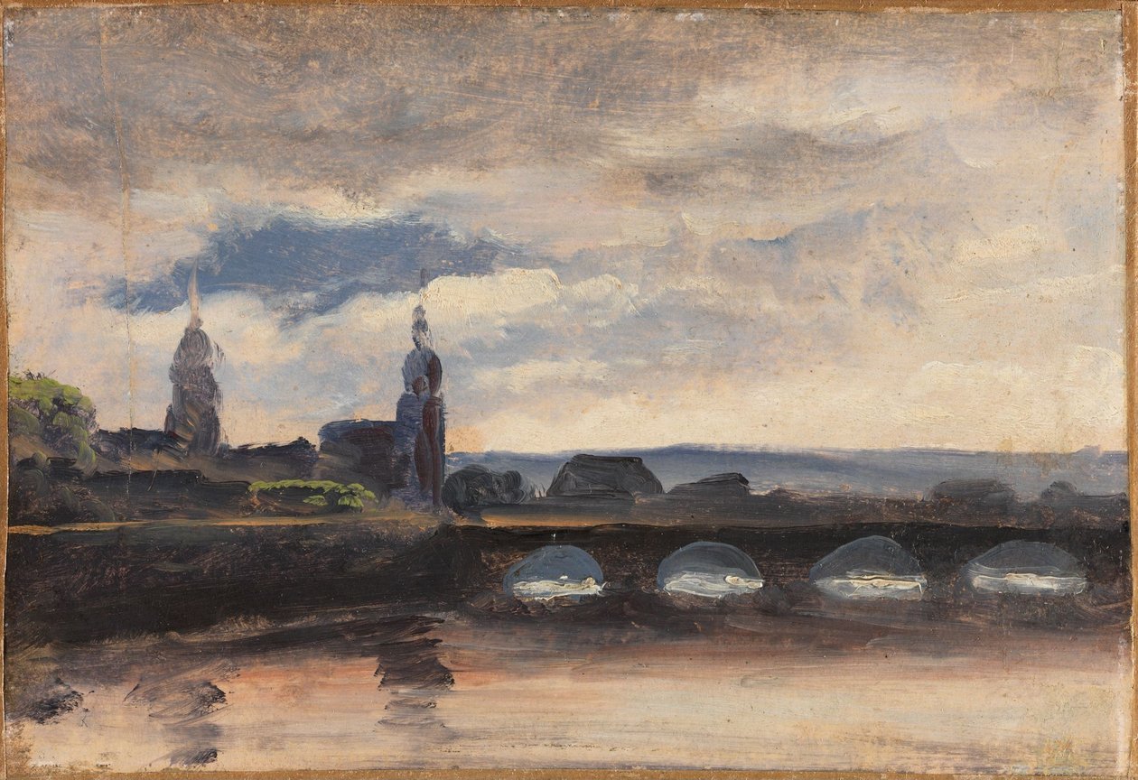 Az Augustus-híd Drezdában alkotó: Thomas Fearnley
