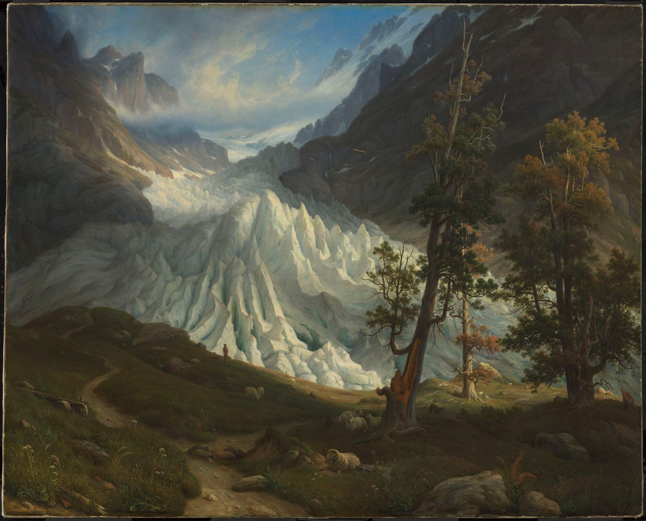 A grindelwaldi gleccser alkotó: Thomas Fearnley