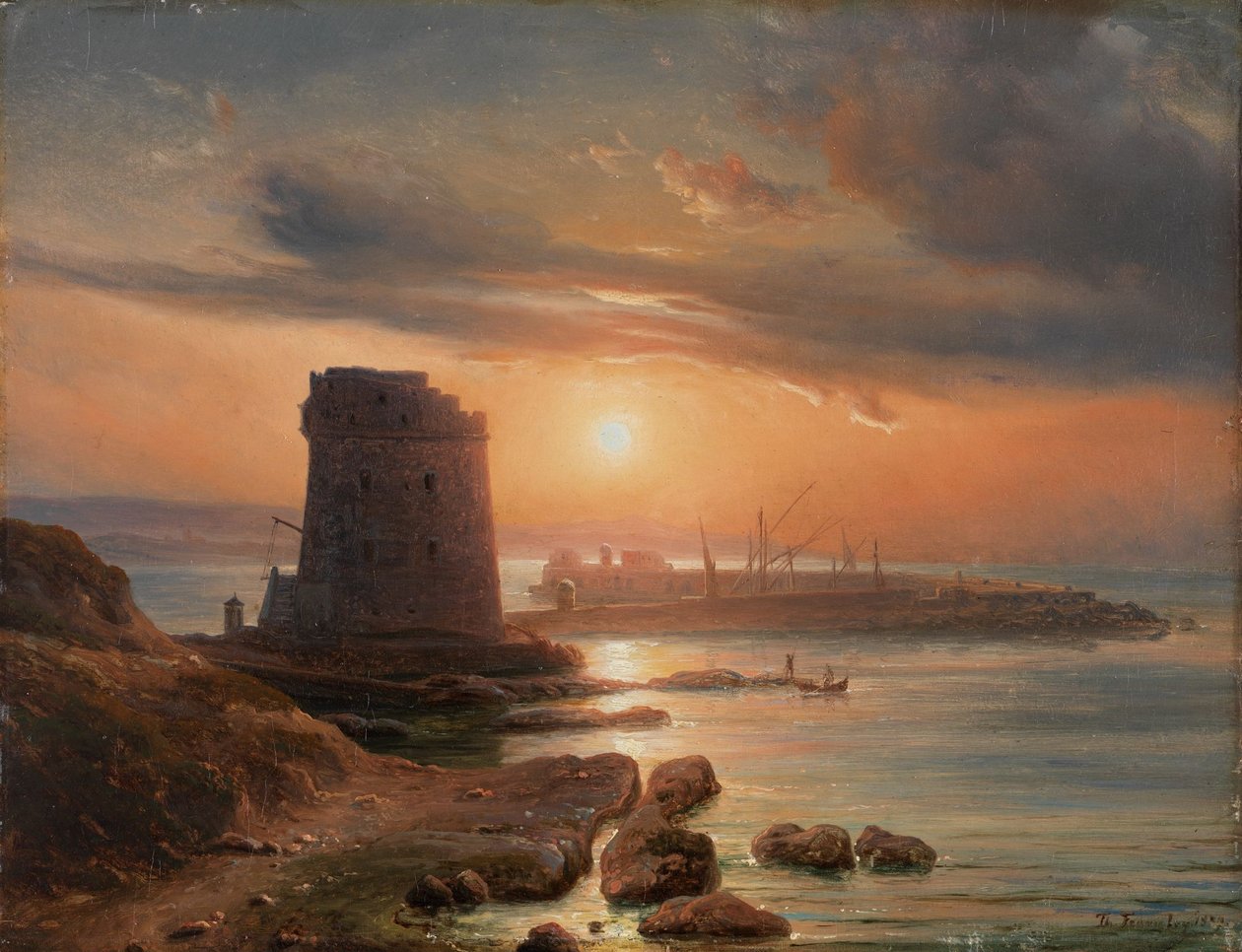Agrigento kikötője alkotó: Thomas Fearnley