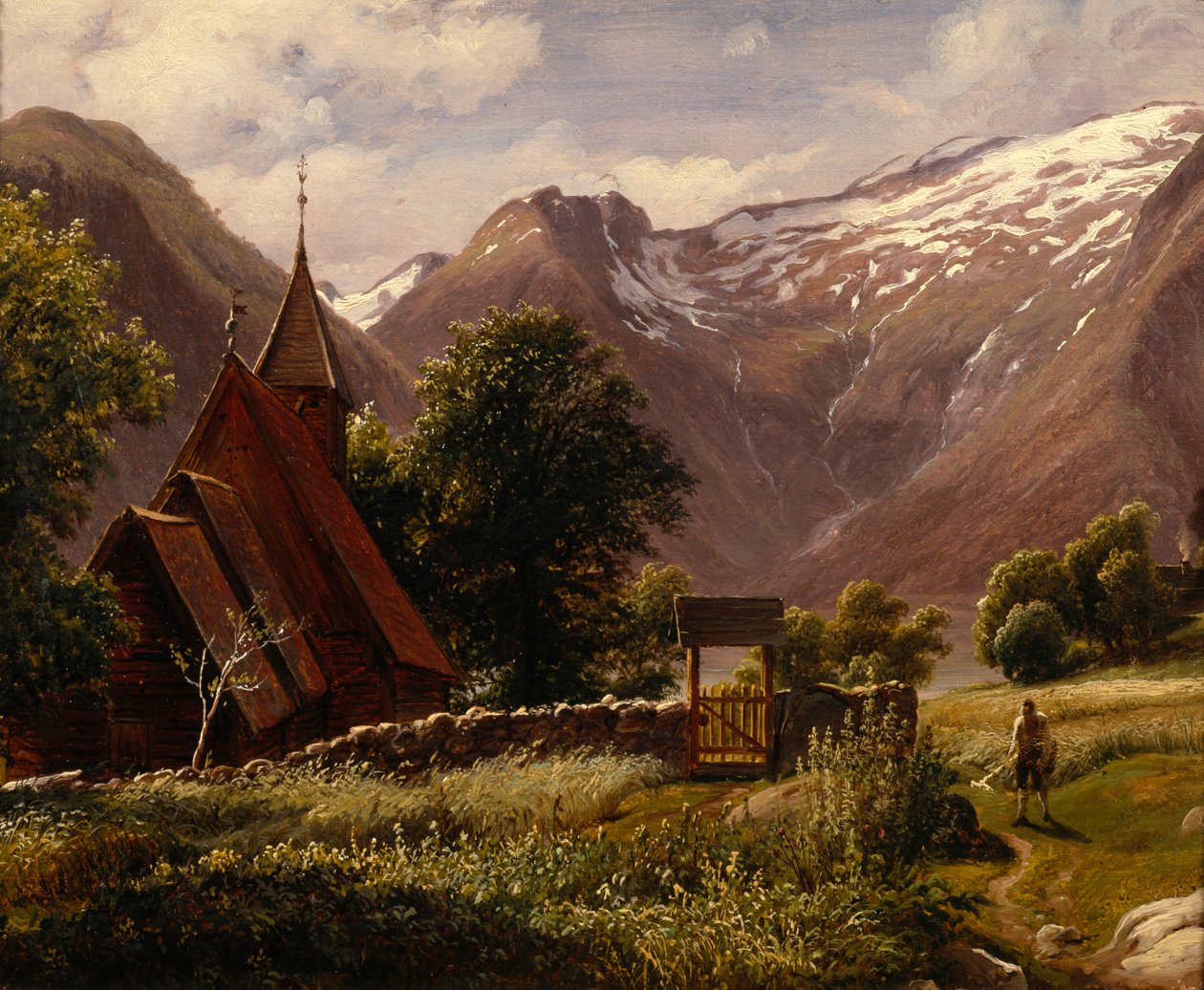Tjugum templom, Balestrand alkotó: Thomas Fearnley
