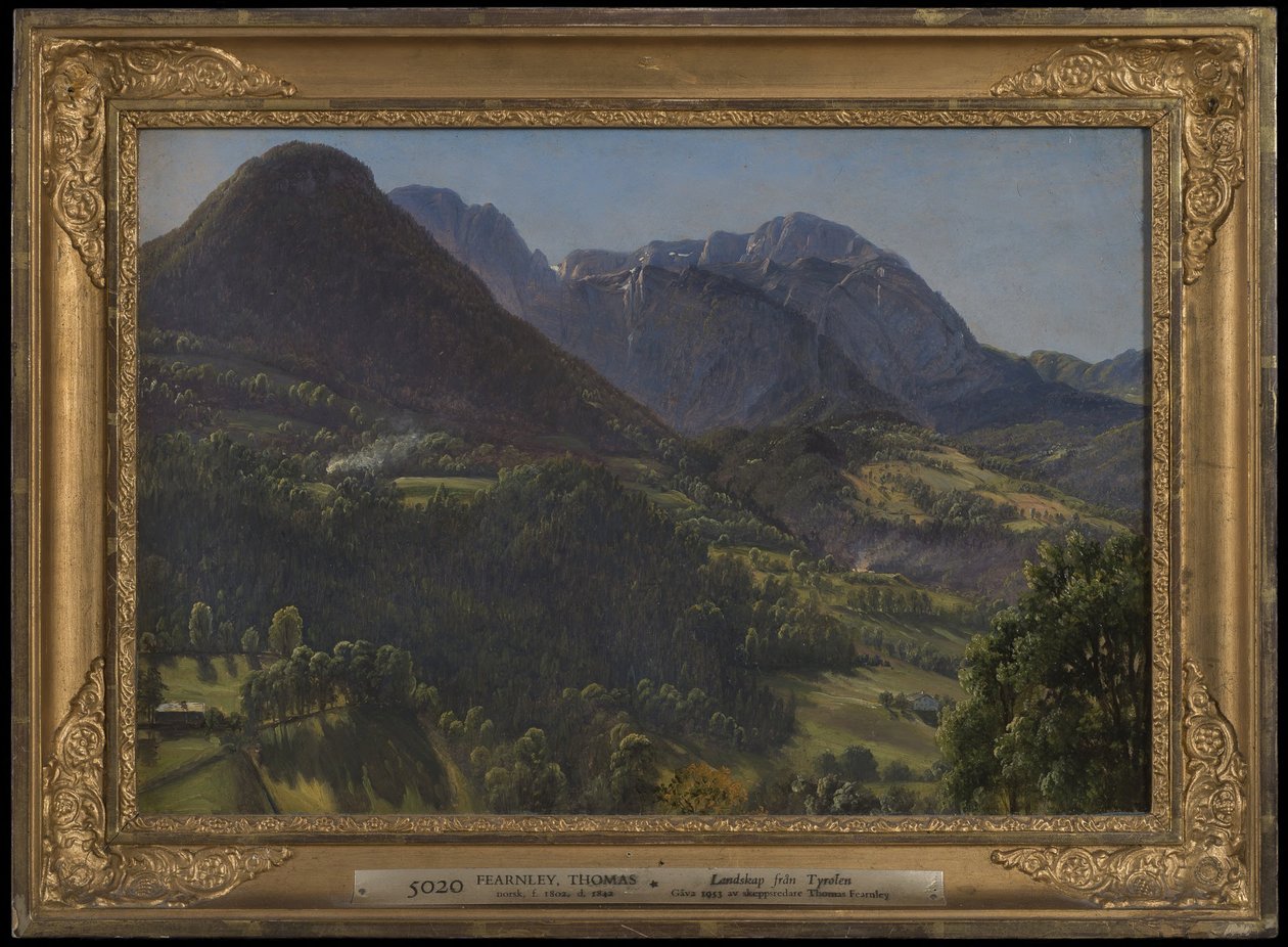 Tiroli táj alkotó: Thomas Fearnley