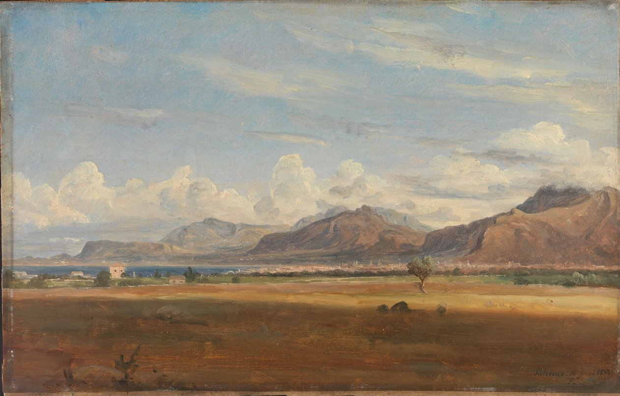 Kilátás Palermóra alkotó: Thomas Fearnley