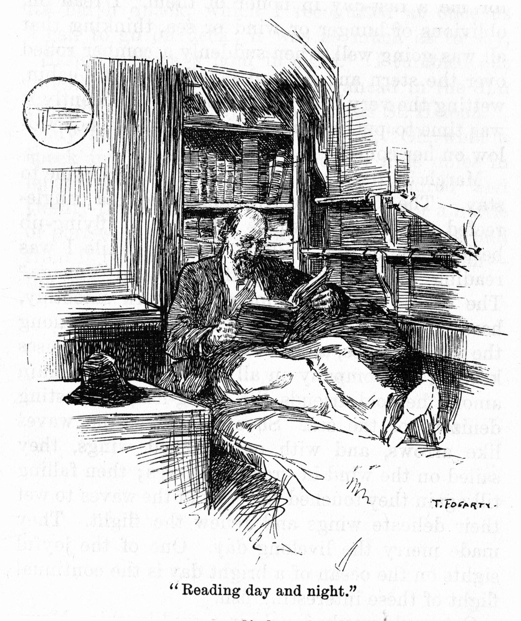Joshua Slocum (1844-1909) kapitány portréja, aki 1895-ben vállalta az első vitorlás világkörüli túrát. Thomas Fogarty (1873-1938) rajza XX. alkotó: Thomas Fogarty
