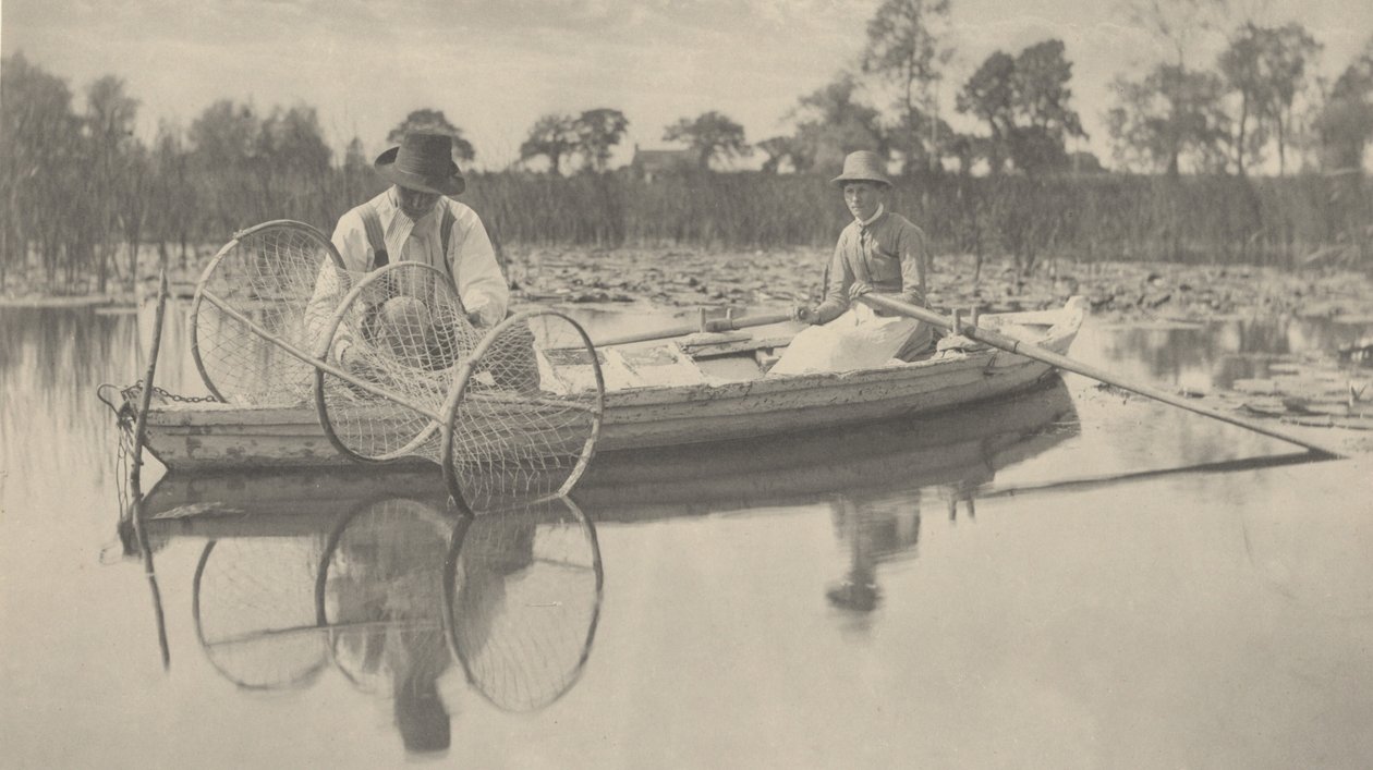 Az íjháló beállítása,1886 (fotó) alkotó: Thomas Frederick Goodall