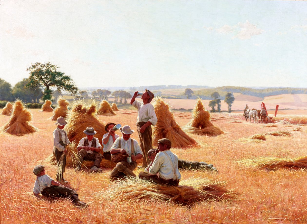 Aratógépek pihennek, 1898 alkotó: Thomas Frederick Mason Sheard
