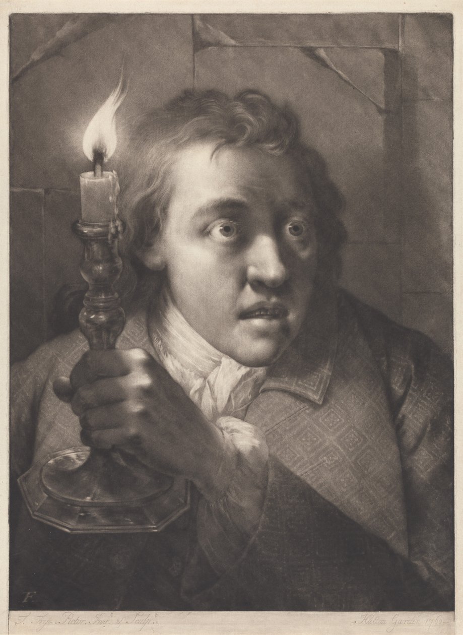 Mann mit Kerze alkotó: Thomas Frye