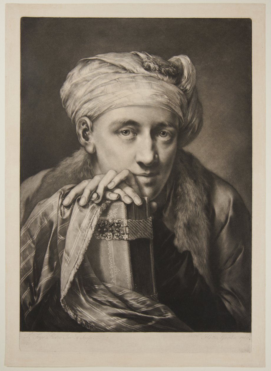 Mann mit Turban, der sich auf ein Buch stützt alkotó: Thomas Frye