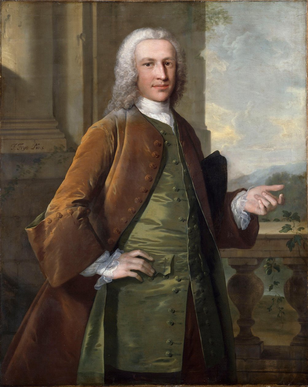 Porträt von Sir Charles Kemeys-Tynte, Baronet (1710-1785) alkotó: Thomas Frye