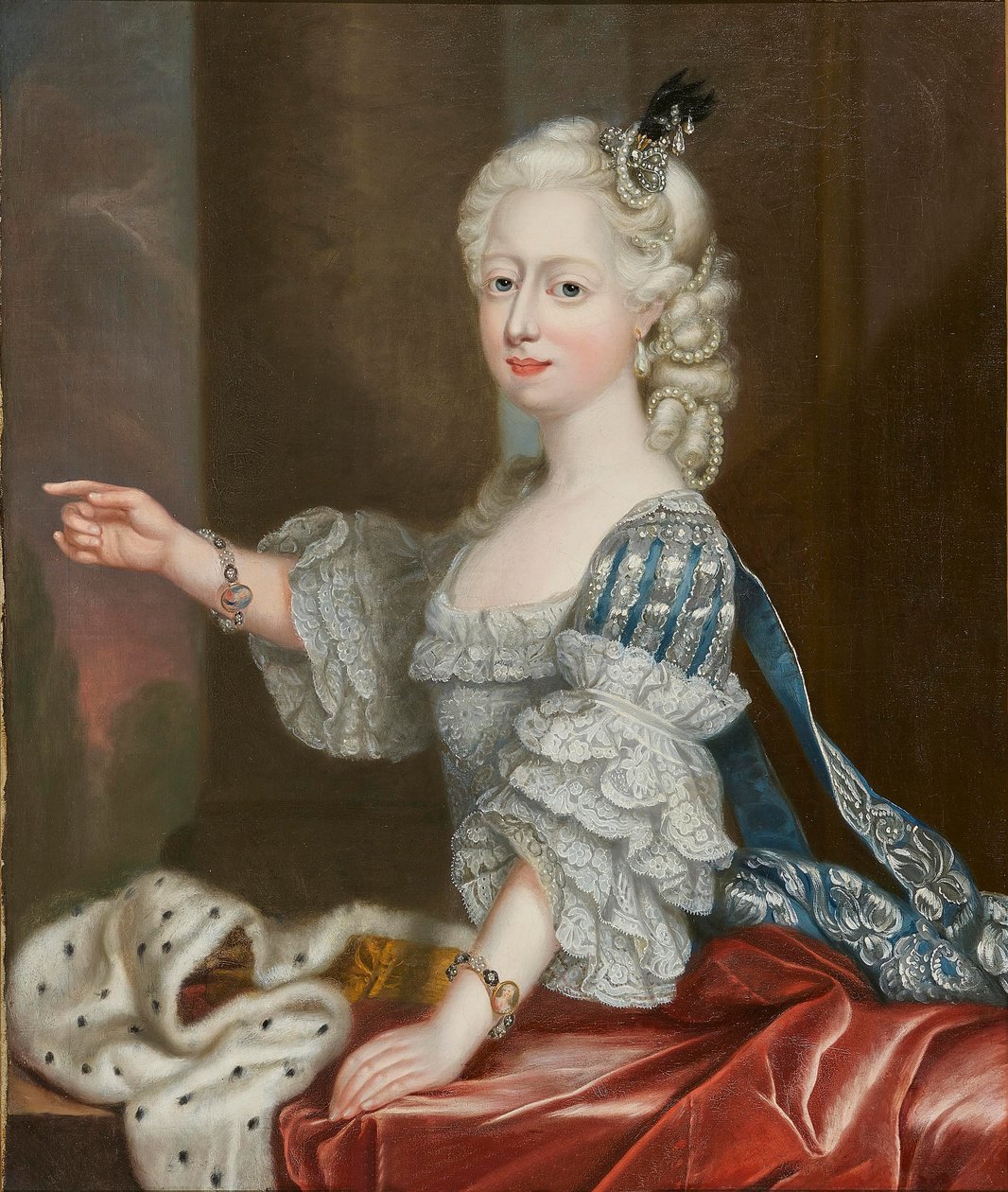 Augusta Frederica brit hercegnő 1737-1813, Brunswick-Wolfenbuttel hercegnője. alkotó: Thomas Frye