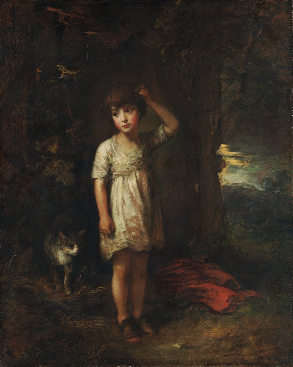 Fiú macskával, reggel alkotó: Thomas Gainsborough