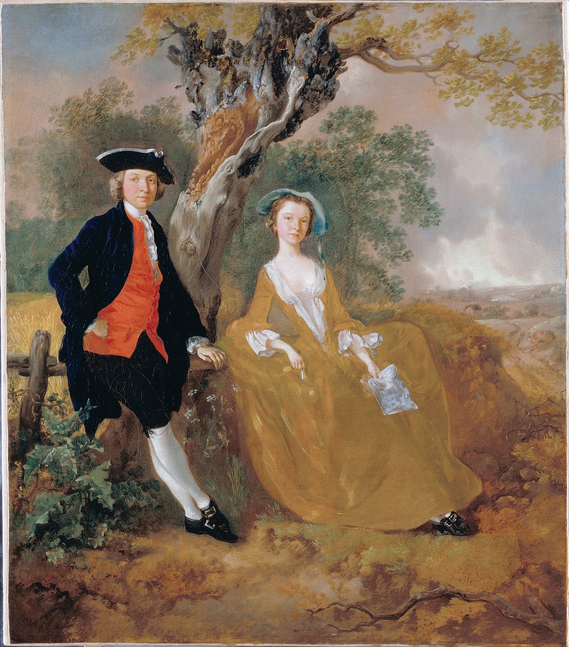 Egy pár a tájban alkotó: Thomas Gainsborough