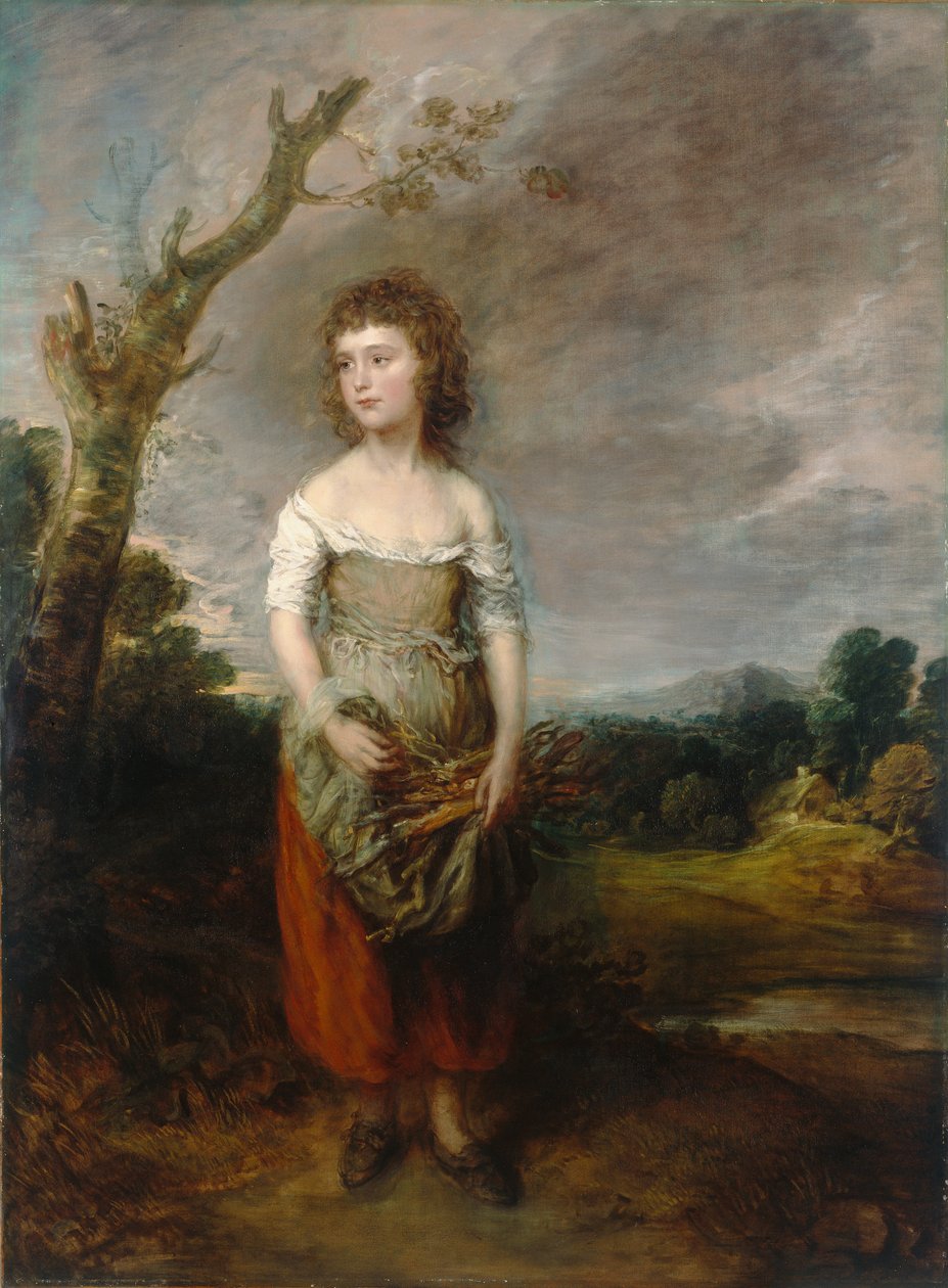 Egy parasztlány köcsögöket gyűjt egy erdőben alkotó: Thomas Gainsborough