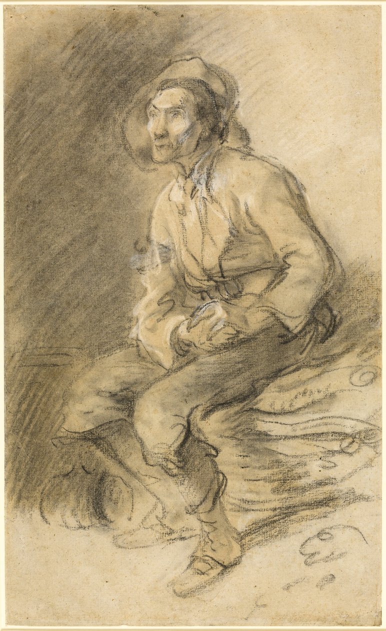 Egy favágó egy köteg faggyún ülve alkotó: Thomas Gainsborough