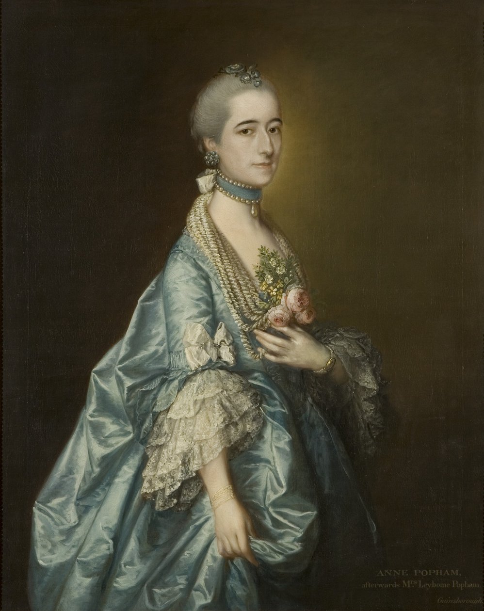 Ann Leyborne Leyborne, 1763 körül (olaj, vászon) alkotó: Thomas Gainsborough