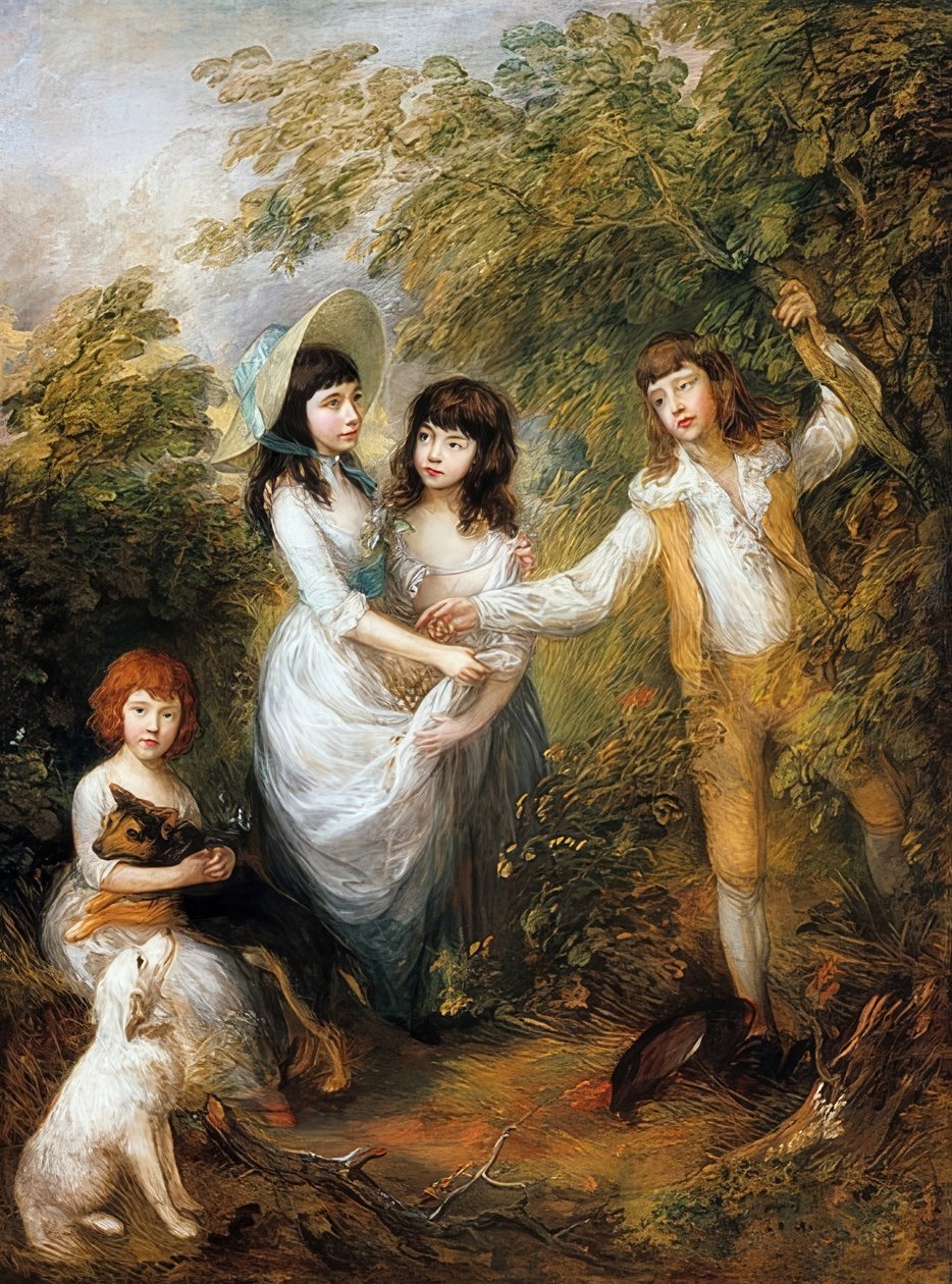 A Marsham gyerekek. 1787 alkotó: Thomas Gainsborough