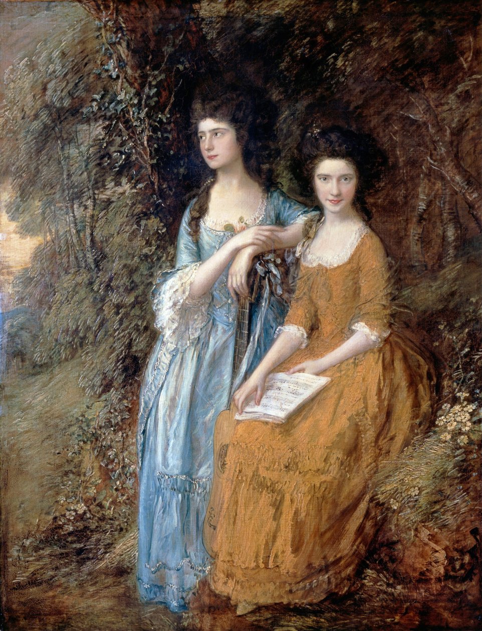Elizabeth és Mary Linley alkotó: Thomas Gainsborough