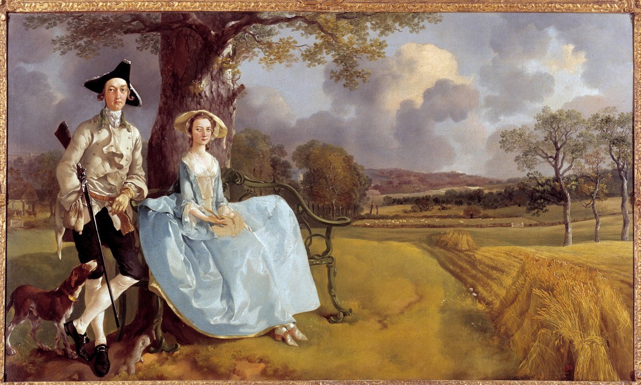 Robert Andrews és felesége egész alakos portréja alkotó: Thomas Gainsborough