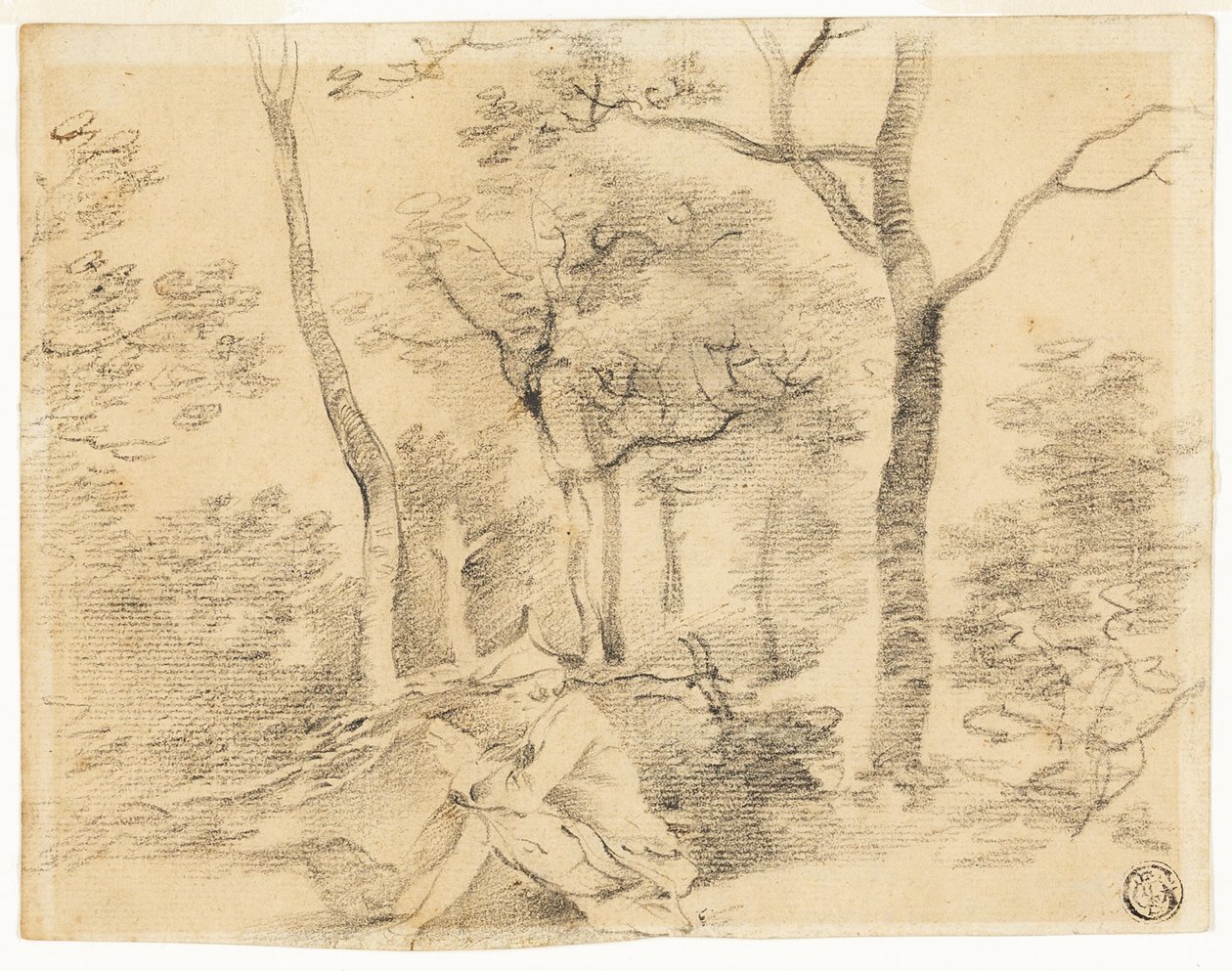 Gainsborough vázlatkészítés Woodsban alkotó: Thomas Gainsborough