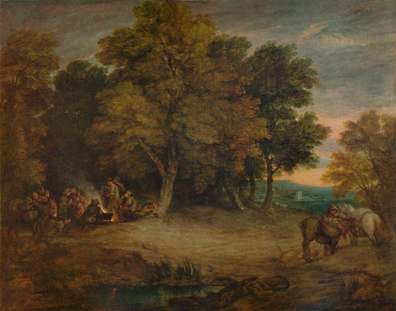 Cigánytábor: Sunset, c1758, 1935 alkotó: Thomas Gainsborough