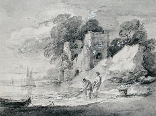 A Szajna háló vontatása alkotó: Thomas Gainsborough