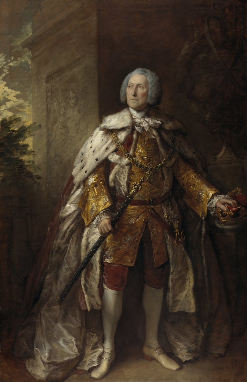 John Campbell, Argyll 4. hercege, körülbelül 1693 - 1770. Katona alkotó: Thomas Gainsborough