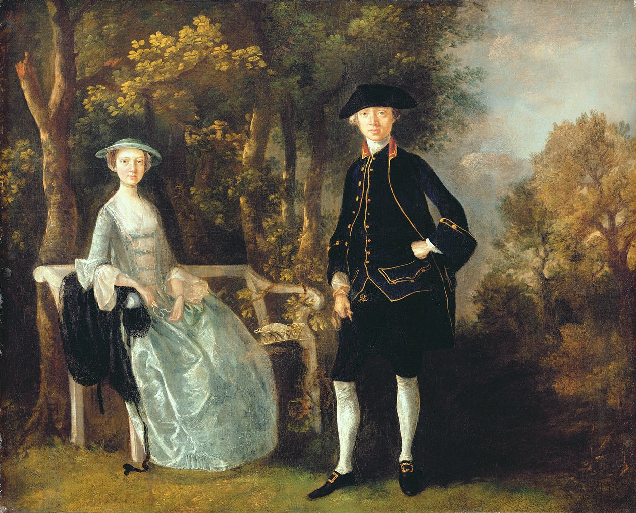 Lady Lloyd és fia, Richard Savage Lloyd, Hintlesham Hall, Suffolk, 1745-46 körül (olaj, vászon) alkotó: Thomas Gainsborough