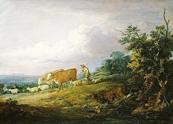 Tájkép (olaj, vászon) alkotó: Thomas Gainsborough