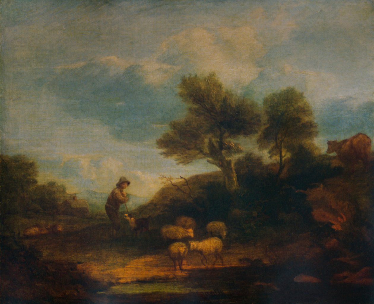 Táj juhokkal, 18. század, 1935 alkotó: Thomas Gainsborough