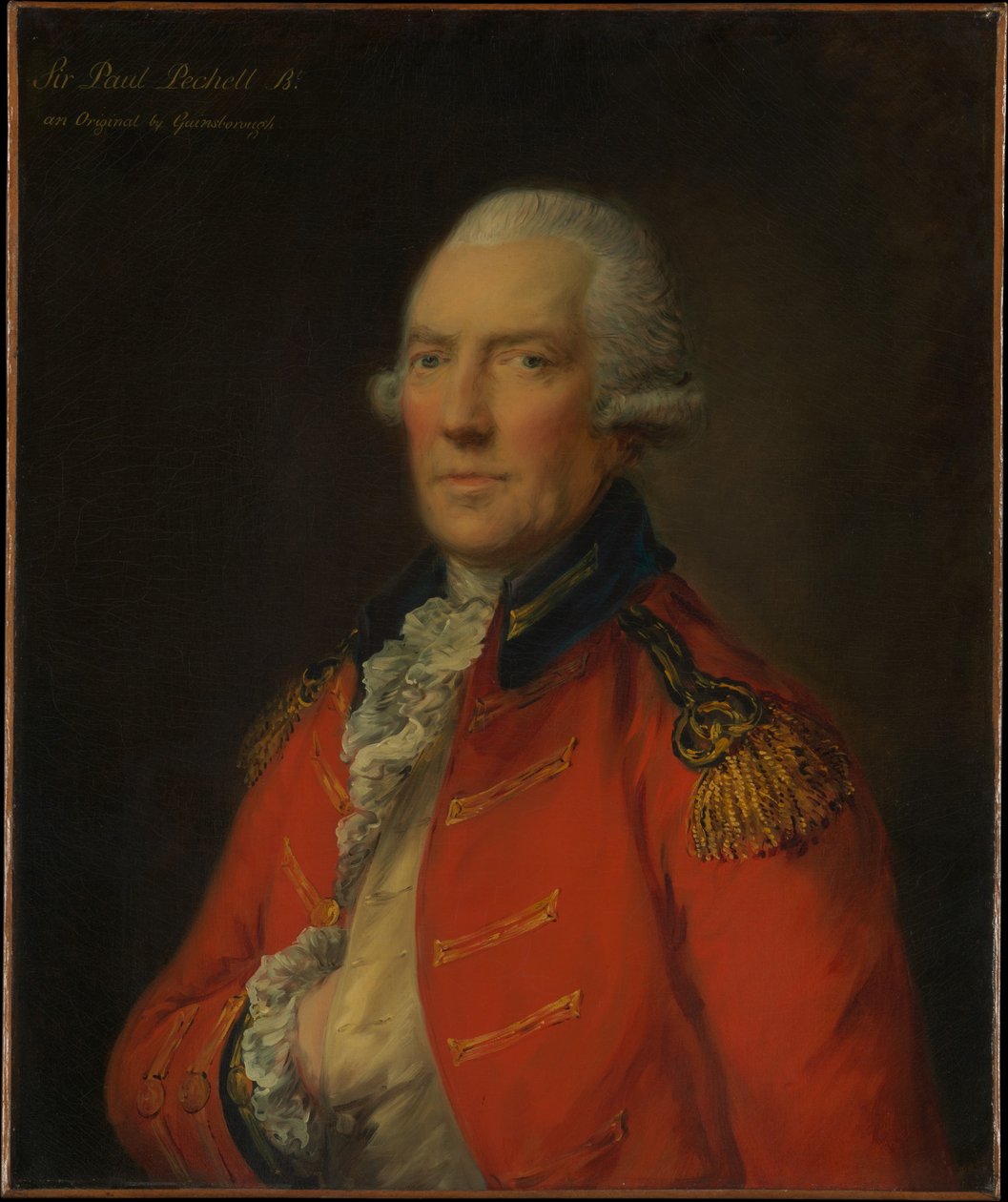 Paul Pechell alezredes (1724-1800) alkotó: Thomas Gainsborough