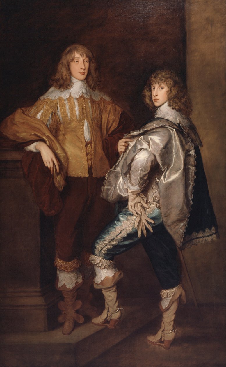 John és Bernard Stuart lordok, Anthony van Dyck után, 1760-70 körül (olaj, vászon) alkotó: Thomas Gainsborough