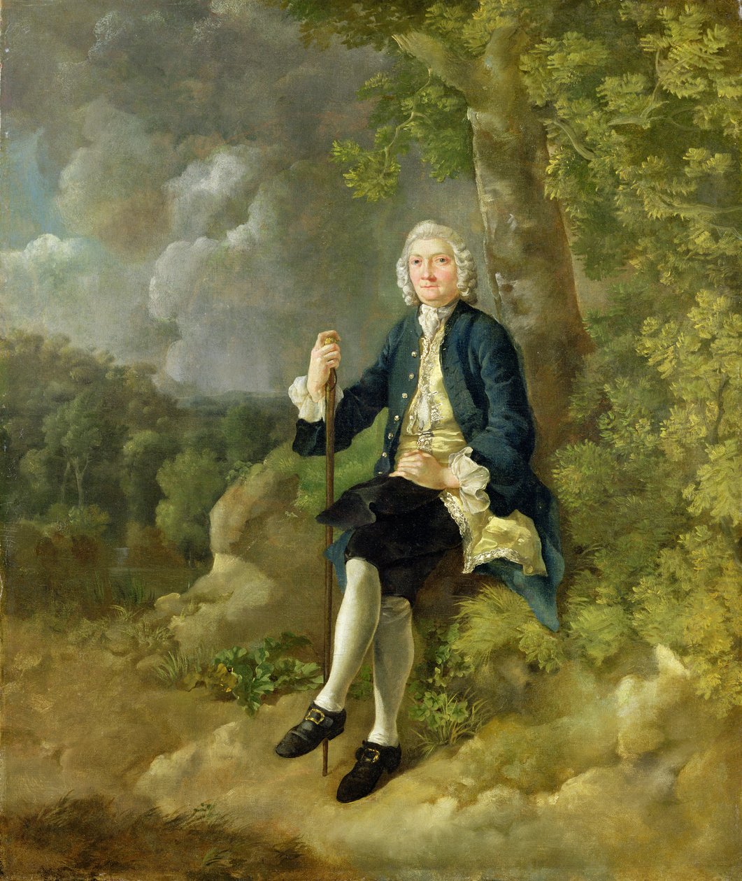Mr Clayton Jones, 1744-45 körül (olaj, vászon) alkotó: Thomas Gainsborough
