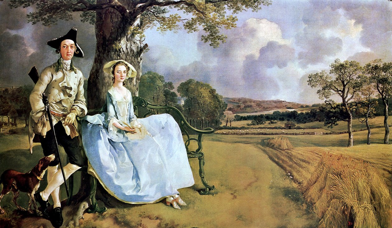 Mr. és Mrs. Andrews alkotó: Thomas Gainsborough
