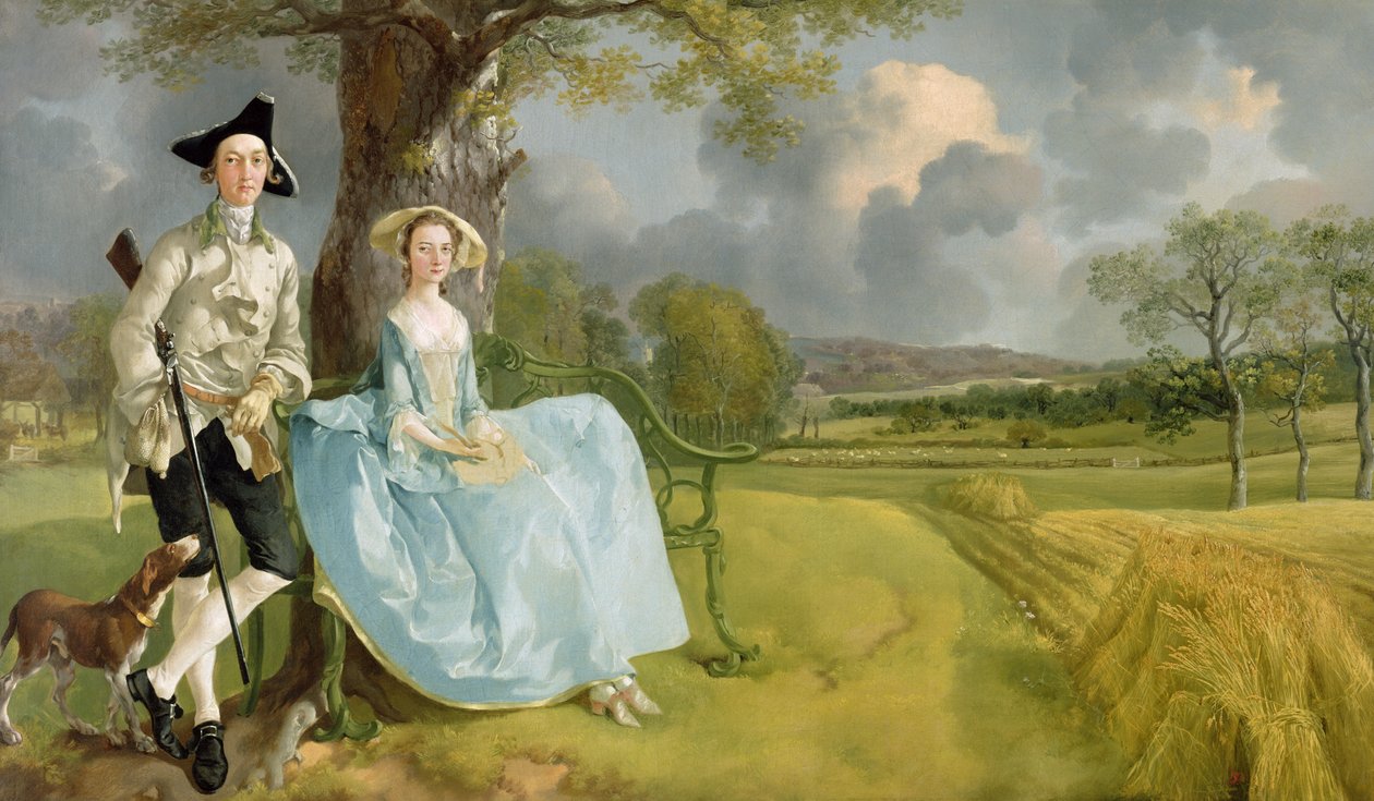 Andrews úr és asszony, 1748-1749 körül (olaj, vászon) alkotó: Thomas Gainsborough