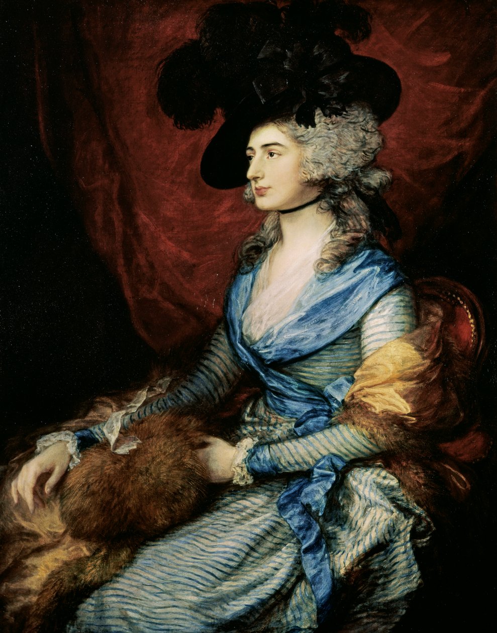 Mrs. Sarah Siddons, a színésznő (1755-1831), 1785 alkotó: Thomas Gainsborough