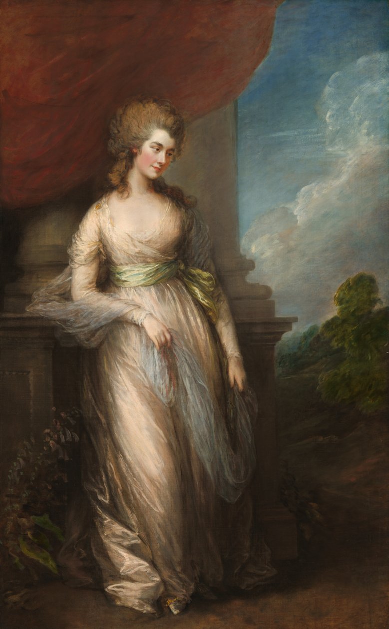Georgiana Cavendish, Devonshire hercegnőjének portréja (1757-1806) alkotó: Thomas Gainsborough