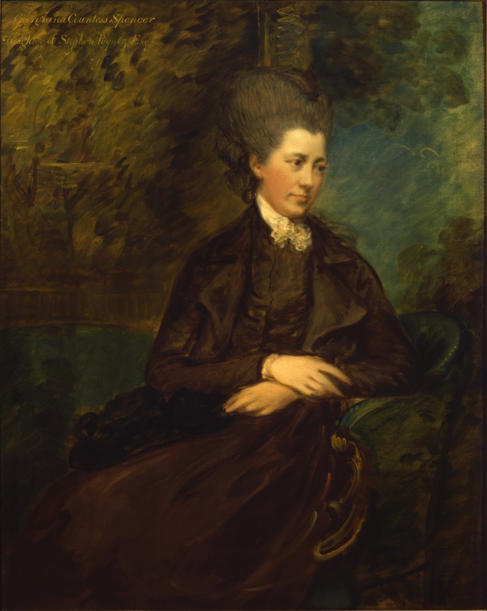 Georgiana Poyntz, Spencer grófnő portréja, 1780-81 körül (olaj, vászon) alkotó: Thomas Gainsborough