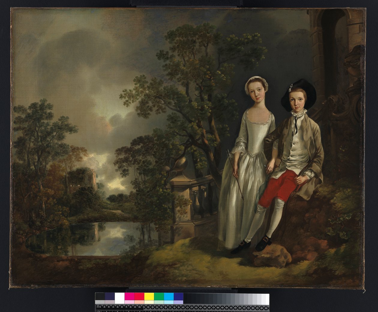 Heneage Lloyd és nővére, Lucy portréja, 1750 körül alkotó: Thomas Gainsborough