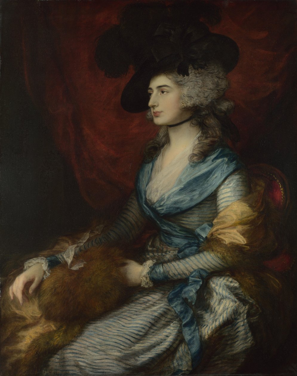 Sarah Siddons portréja, 1785 alkotó: Thomas Gainsborough