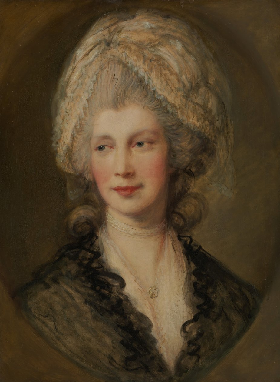 Charlotte királynő. alkotó: Thomas Gainsborough
