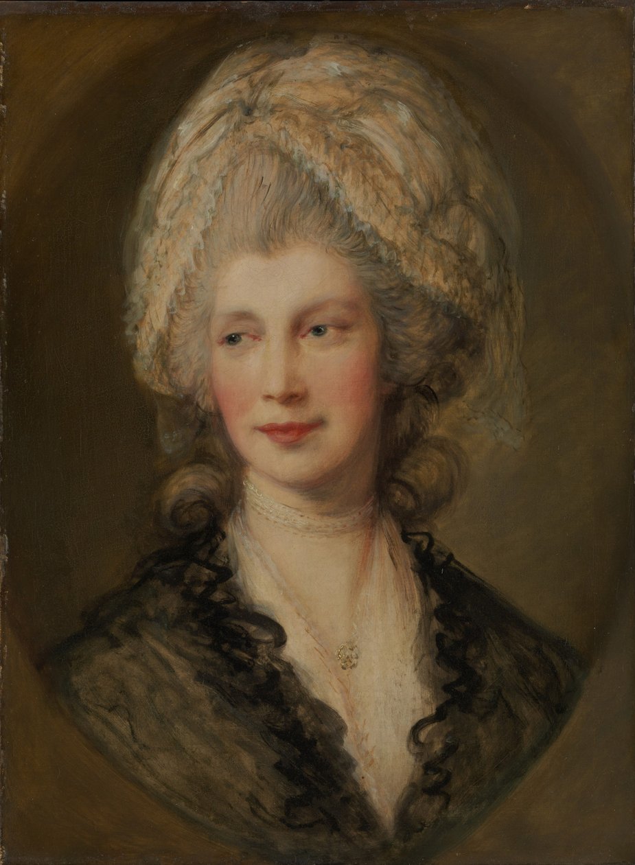 Charlotte királynő, 1782 körül (olaj, vászon) alkotó: Thomas Gainsborough