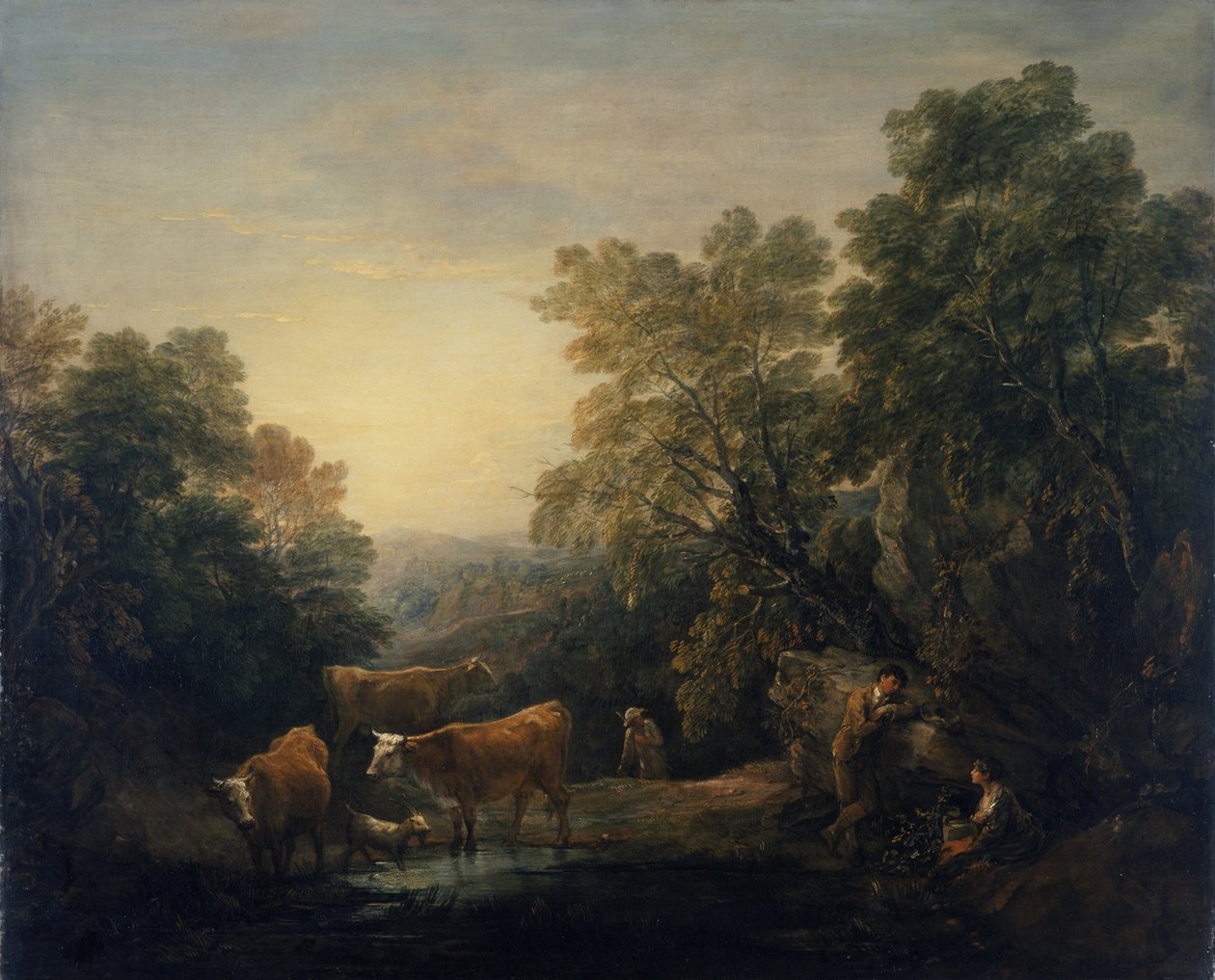 Sziklás táj Hágárral és Izmaellel (olaj, vászon) alkotó: Thomas Gainsborough